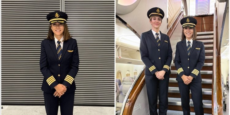Gökçe Kübra Yıldırım, a pilot at Emirates Airlines in Dubai,