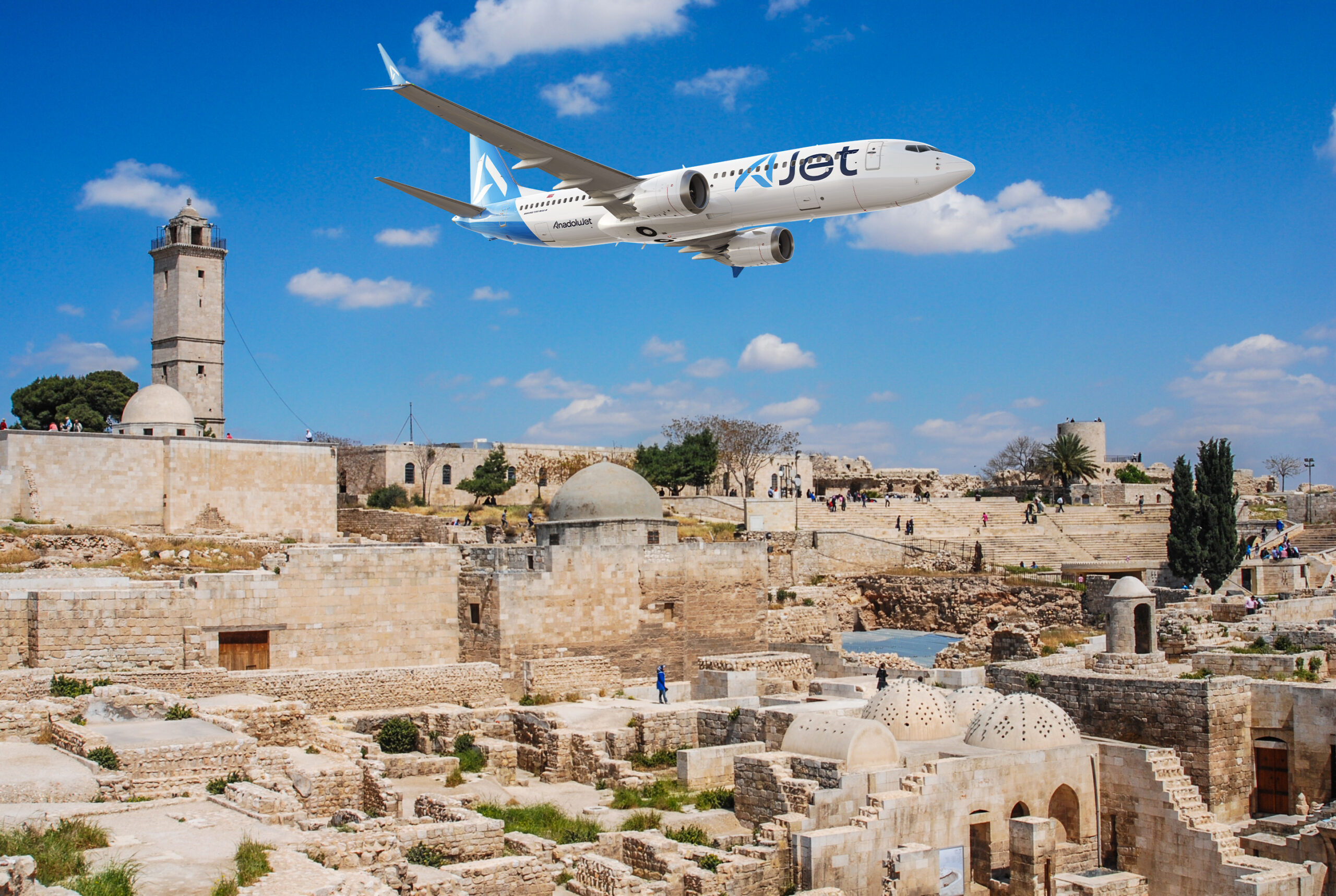 Türkiye'nin en genç havayolu AJet, Suriye'de Şam'dan sonra Halep'i de