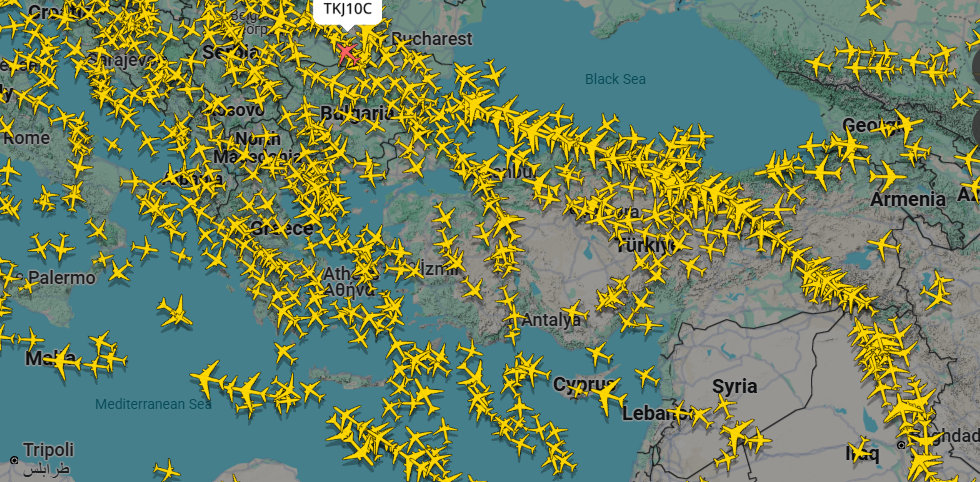 EUROCONTROL verilerine göre; 13 Temmuz 2025 tarihinde, Türkiye hava sahasında