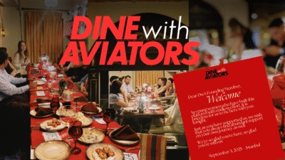 DinewithAviators (DwA) held its inaugural launch in Istanbul. Founded by