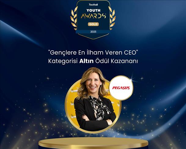 Pegasus Hava Yolları, Youthall tarafından düzenlenen Youth Awards 2025’te üç