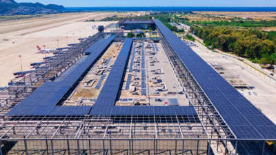 The first phase of Dalaman Airport’s Solar Energy System, completed