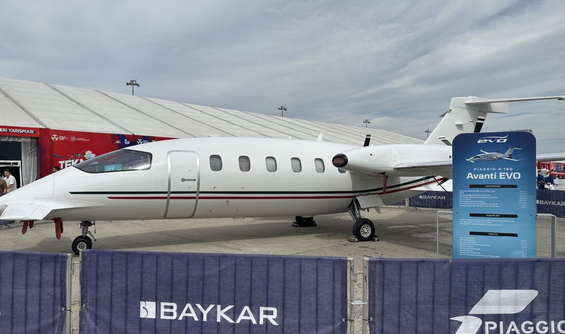 Baykar bünyesine katılan Piaggio Aerospace, Türkiye'den ilk P.180 Avanti EVO