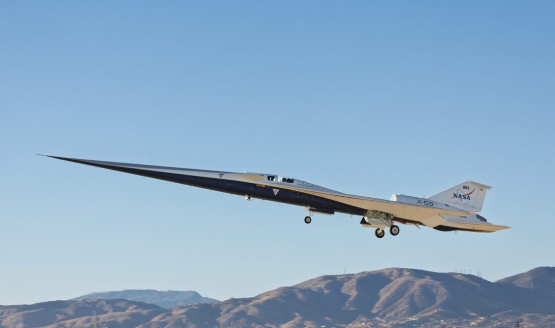 NASA ile ABD'li havacılık devi Lockheed Martin ortaklığında geliştirilen X-59,