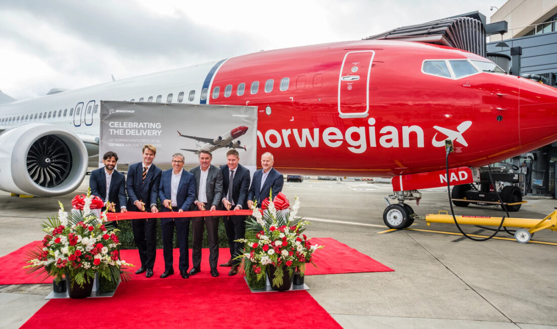 Norwegian Air Shuttle, 80 adetlik B737 MAX 8 siparişlerinden ilkini