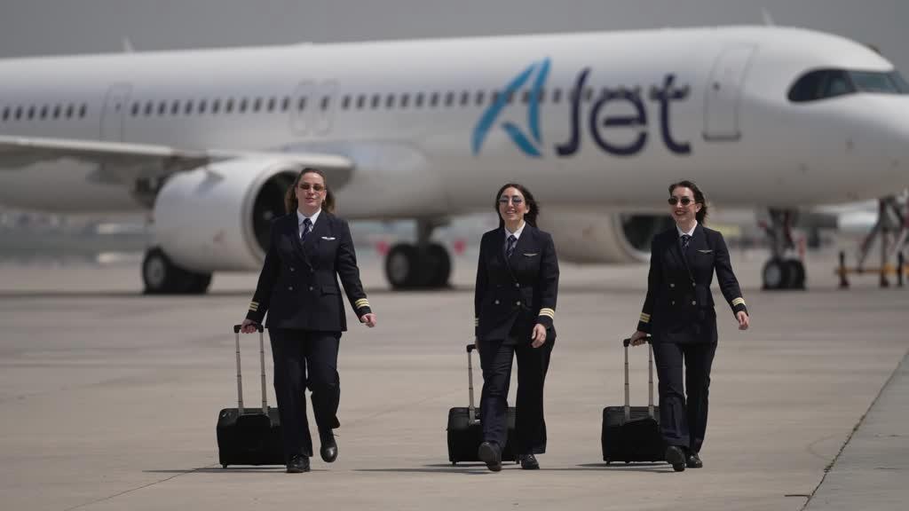 AJet bünyesinde görev yapan anne pilotlar, uçuş görevleri nedeniyle çocuklarından