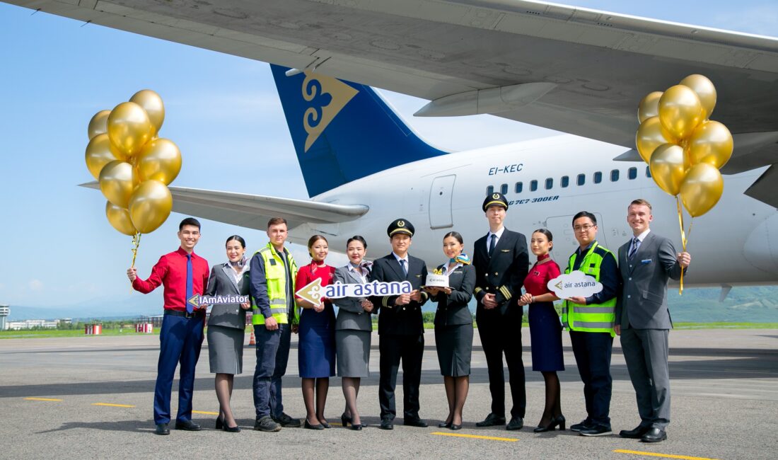 Air Astana, bugün ilk ticari uçuşunun 24. yıl dönümünü kutluyor.