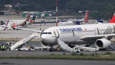 Türk Hava Yolları’na ait Airbus A330-300 tipi uçak, Nepal’in başkenti