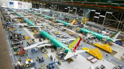 Türk Hava Yolları’nın (THY) ABD’de üretimi tamamlanan yeni Boeing 737-8