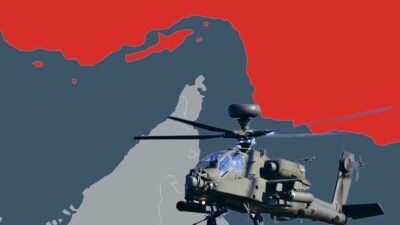 İran'a ait bir Shaded drone'unun, ABD Ordusu'na ait AH-64 Apache