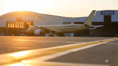 Hafta içi Airbus’ın Qantas için geliştirdiği A350-1000ULR test uçağı, Toulouse’dan