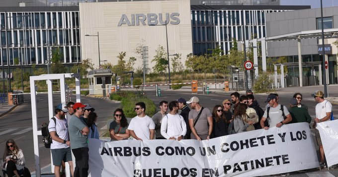 Airbus’un İspanya’daki çalışanları, 25 Ağustos’tan itibaren süresiz greve gitme kararı