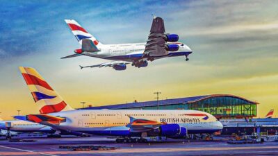 6 Eylül tarihinde British Airways , çift katlı ve dört