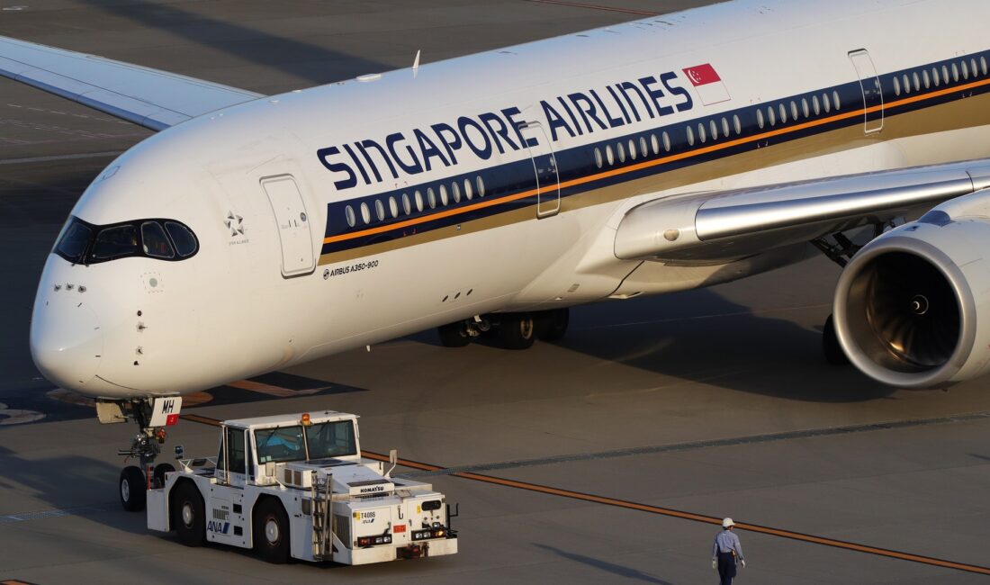 Singapore Airlines’a ait Airbus A350’nin sistemlerini teknik arızaları gidermek amacıyla