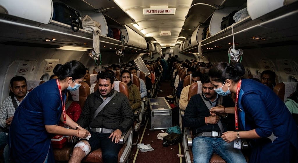 Dün Air India’nın Phuket-Delhi seferini yapan uçağı, iniş öncesinde yaşanan