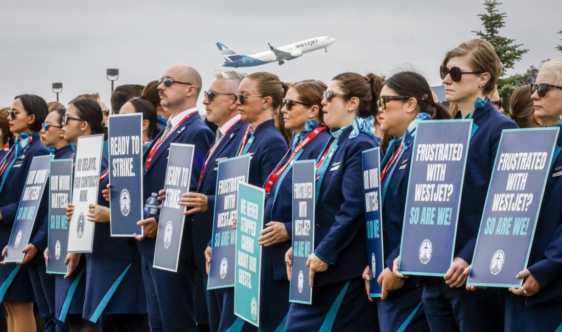 Kanada’nın en büyük hava yolu şirketlerinden WestJet’te 4 bin 400